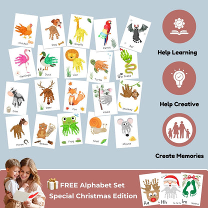 Animal Kids Handprint Game