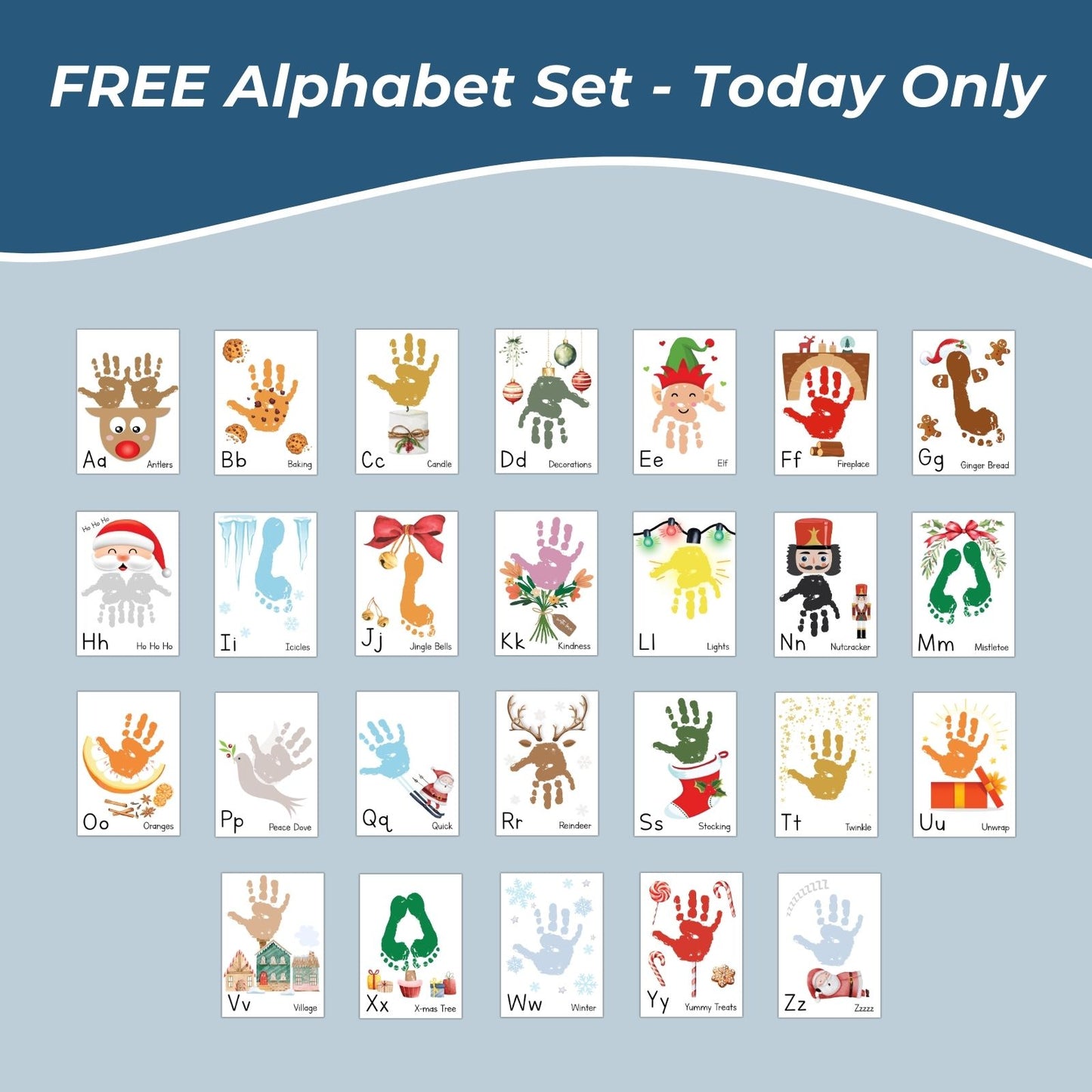 Animal Kids Handprint Game